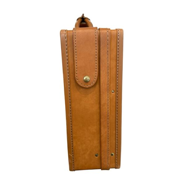 HARTMANN Tan Belting Leather Briefcase 5” Attache Hardcase Travel Vintage - Picture 5 of 16